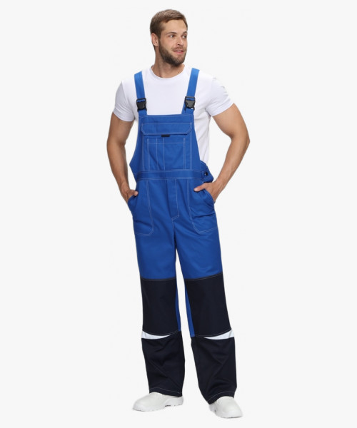 Костюм Строй-2 CH МВО (тк.Смесовая,280) п/к, васильковый/т.синий