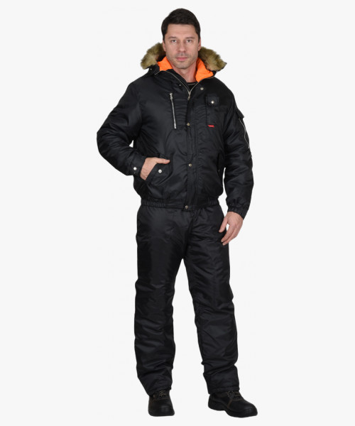 Костюм СИРИУС-АЛЯСКА куртка, п/к черный