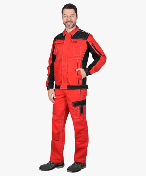 Куртка СИРИУС-ПРЕСТИЖ кор., красная с черным