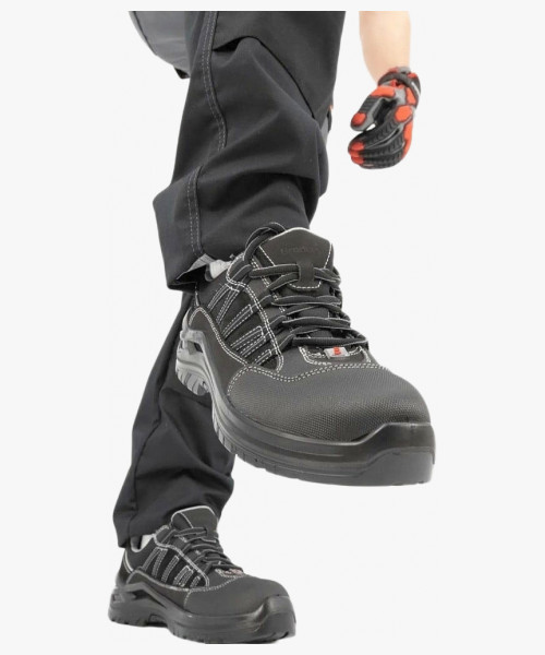 Полуботинки мужские Brodeks Cyclone BRS102 S1P, цвет чёрный