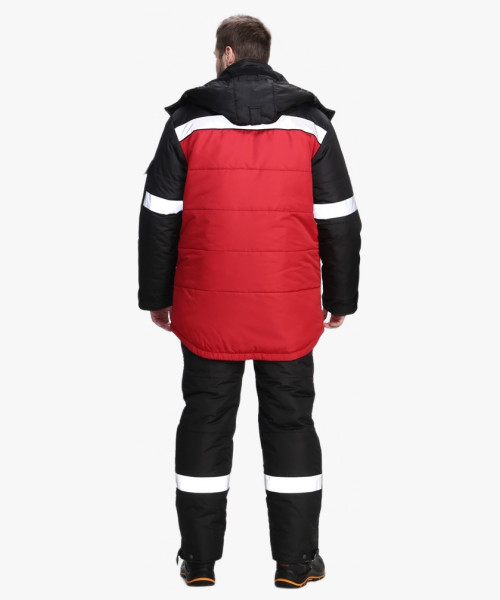 Костюм зимний Беркут СОП CH (тк.Таслан) п/к, черный/красный