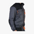 Куртка СИРИУС-МАНХЕТТЕН т.серый с оранж. и черным тк. стрейч пл. 250 г/кв.м