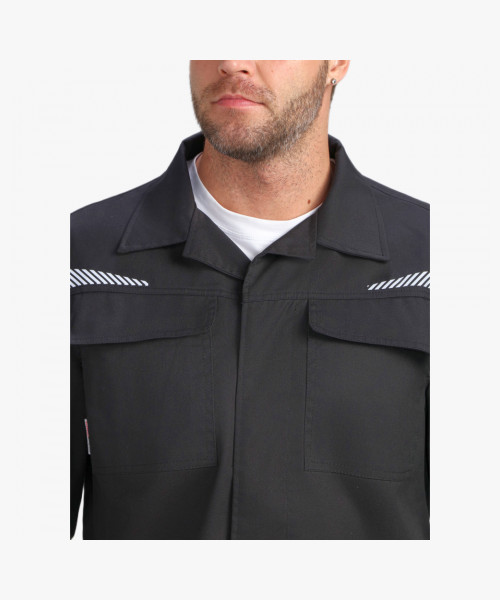 Халат ProfLineSpecialist (тк.Смесовая,240), черный