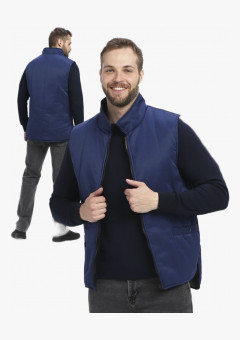 Жилет утепленный Универсальный (Смесовая, 210), темно-синий