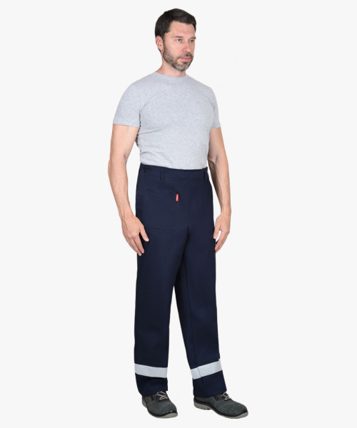 Костюм сварщика СИРИУС-ГЕРКУЛЕС летний: куртка, брюки темно-синий и СОП