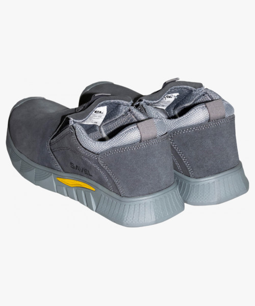 Полуботинки на резинке УНИВЕРСАЛ НИТРО, замша (серые), ПКП, Нитрил