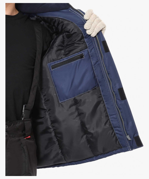 Куртка СИРИУС-АЛЕКС темно-синяя с красной отделкой