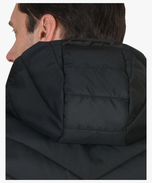 Жилет утеплённый СИРИУС-СТИЛЬ чёрный с зелёной отделкой