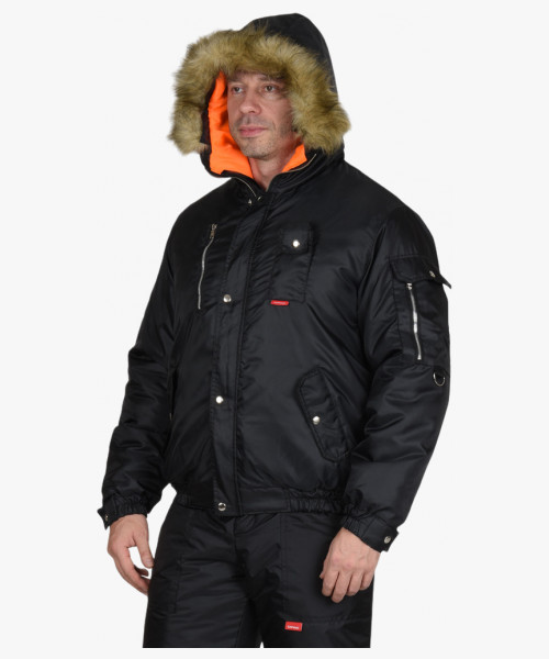 Костюм мужской СИРИУС-АЛЯСКА куртка, брюки, чёрный