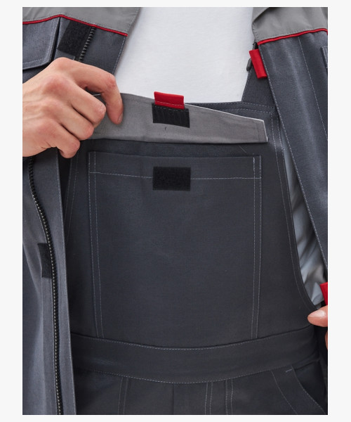 Костюм Фаворит-2 усиленный IMP (тк.Смесовая,210) п/к, т.серый/серый/красный