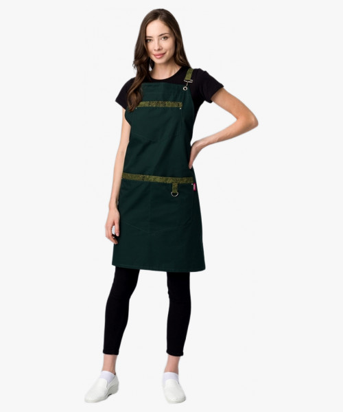 Фартук с грудкой универсальный Прага (тк.Форвард,210), хаки (023)