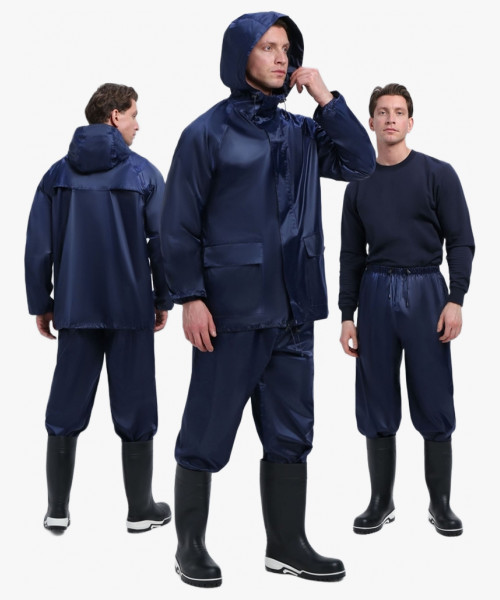 Костюм влагозащитный ProfLineLeader (ПВХ,240), т.синий