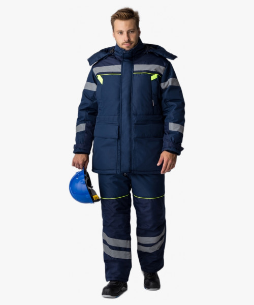 Костюм зимний PROFLINE SPECIALIST WINTER (тк.Восток-мембрана) п/к, т.синий