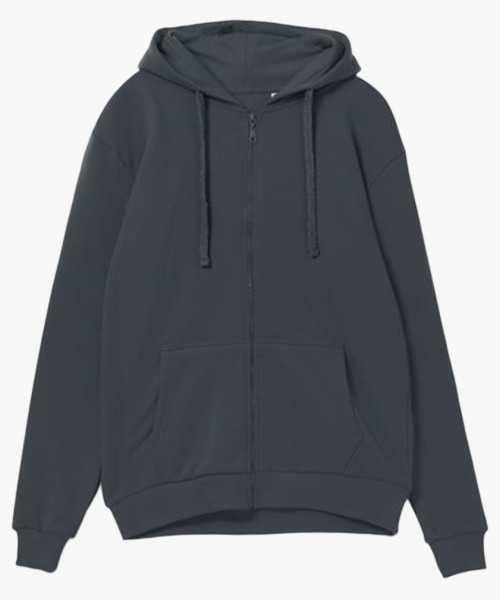 Толстовка на молнии с капюшоном Siverga 2.0, т.серый графит