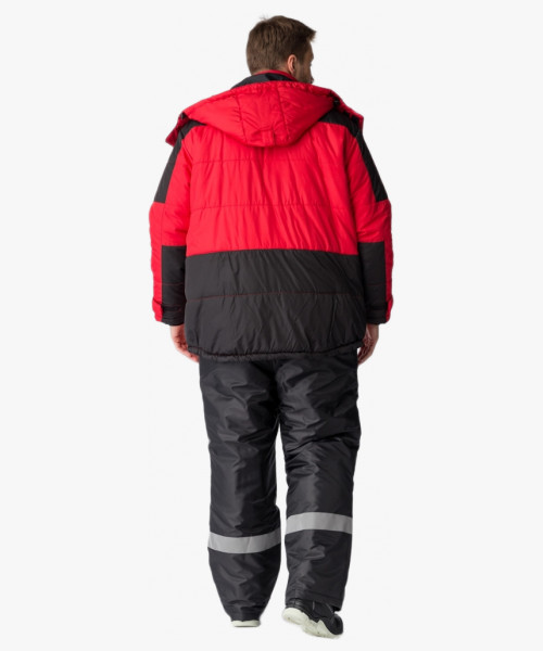 Куртка зимняя Европа CH (тк.Дюспо), красный/черный