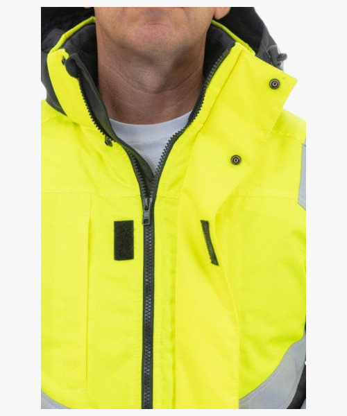 Куртка сигнальная зимняя Brodeks KW216, цвет жёлтый, чёрный