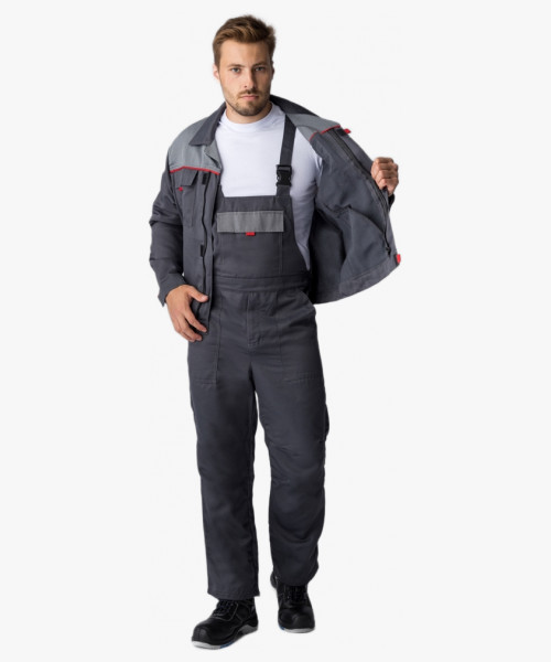 Костюм Флофт-2 (тк.Смесовая,210) п/к, т.серый/серый