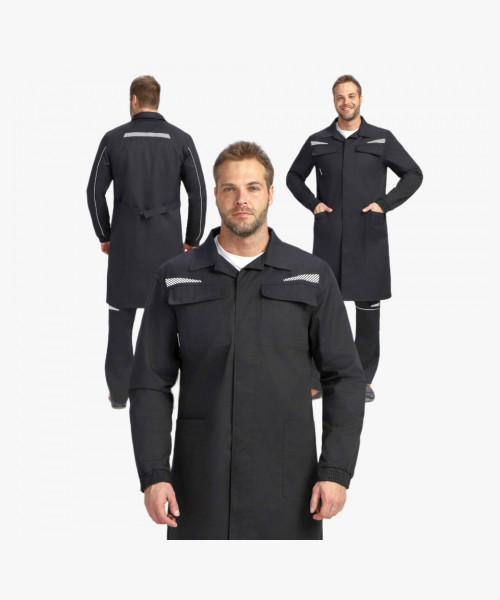 Халат ProfLineSpecialist (тк.Смесовая,240), черный