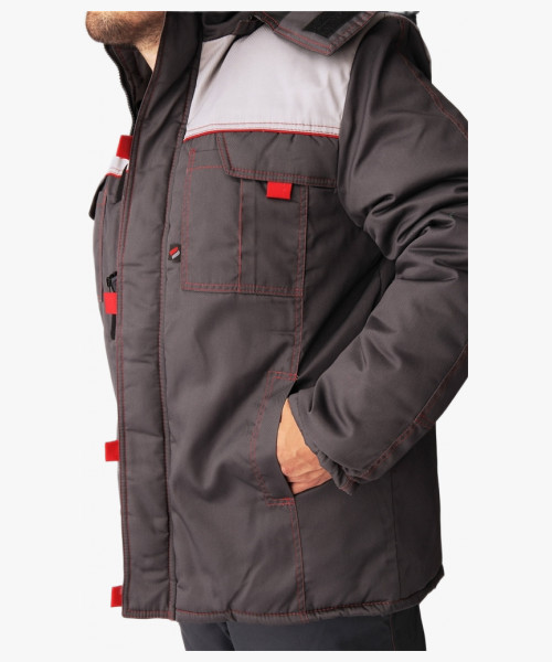 Куртка зимняя Фаворит (Балтекс, 210), тёмно-серый/серый