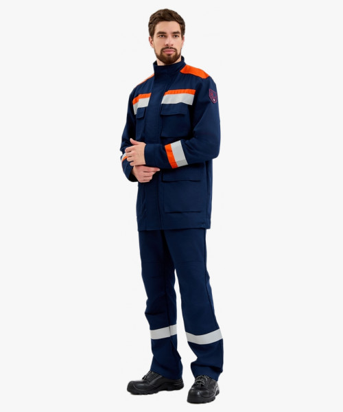 Костюм летний Энергия-А (13,2 кал.), т.синий/оранжевый