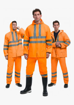Костюм влагозащитный сигнальный ProfLineSpecialist СОП (ПВХ,210), оранжевый