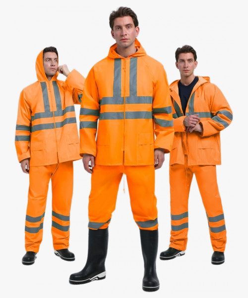 Костюм влагозащитный сигнальный ProfLineSpecialist СОП (ПВХ,210), оранжевый