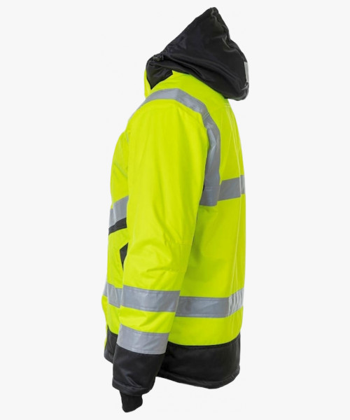 Куртка сигнальная зимняя Brodeks KW216, цвет жёлтый, чёрный