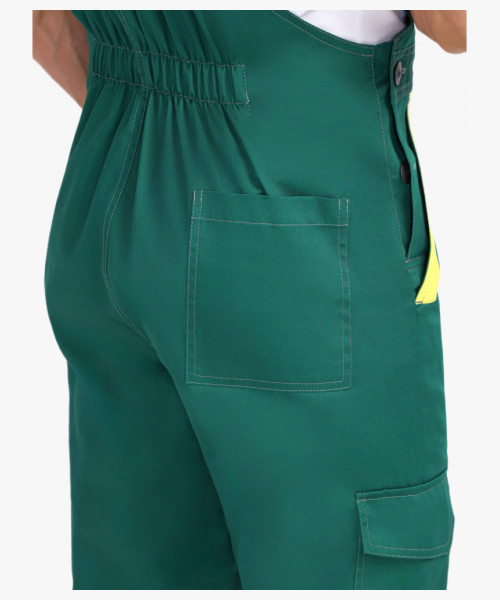 Костюм ProfLineBase-2 (тк.Твил,210) п/к, зеленый/черный/желтый