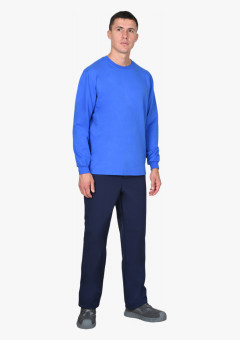 Толстовка васильковая (футер 240 г/м2) (х40)