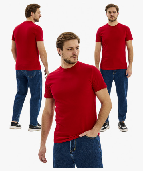 Футболка ProfLineBase (тк.Трикотаж,160), красный/2