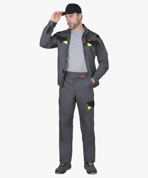 Костюм мужской летний СИРИУС-ХОВАРД куртка, брюки, серый
