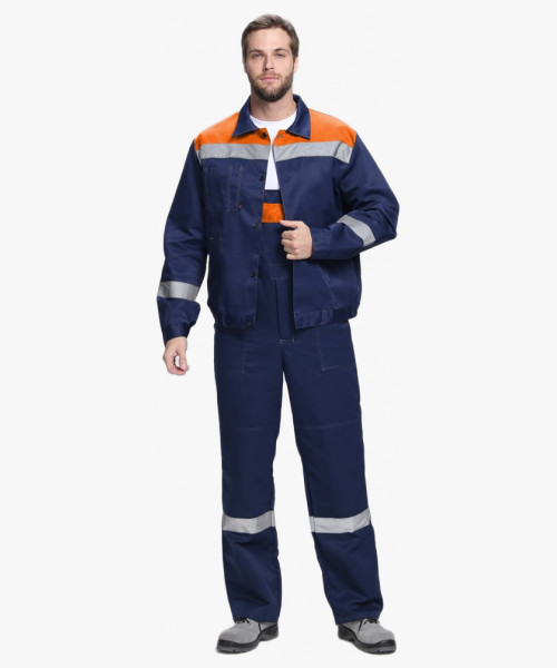 Костюм Лигор-2 СОП (тк.Смесовая,210) п/к, т.синий/оранжевый