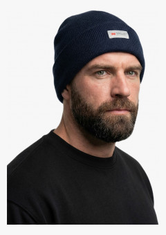 Шапка утепленная ProfLineLeader (Полушерсть), т.синий