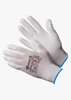 White Перчатки нейлоновые белого цвета с полиуретановым покрытием