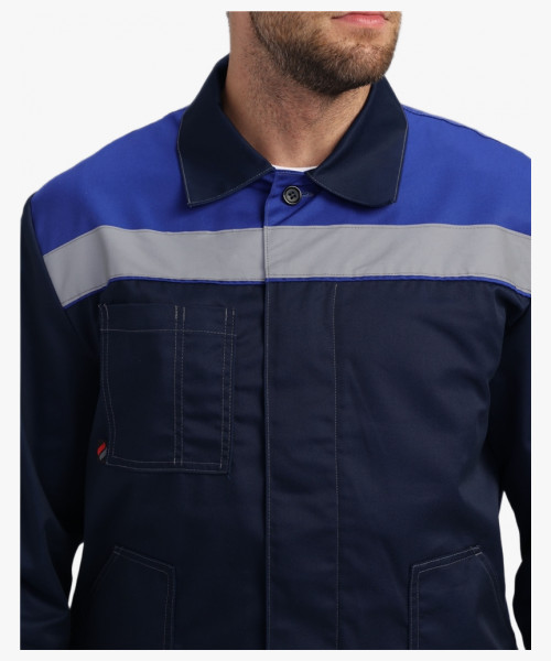 Костюм Лигор-2 Премиум СОП К. (тк.Смесовая,240) п/к, т.синий/васильковый