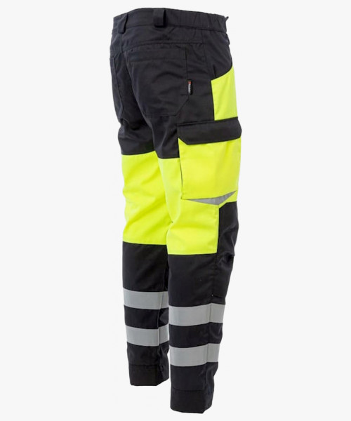 Брюки сигнальные Brodeks KS309, цвет жёлтый, чёрный
