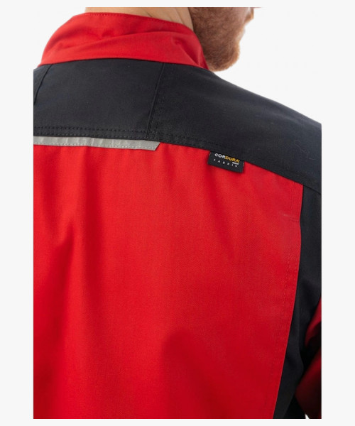 Куртка летняя мужская Brodeks KS202, цвет красный, чёрный