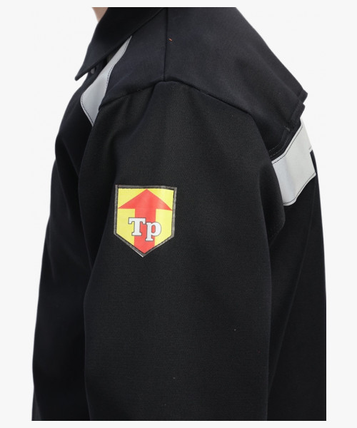 Костюм сварщика с усилением Арсенал-СОП 3 кл.защиты (тк.Хлопок-ОП,490) брюки, черный