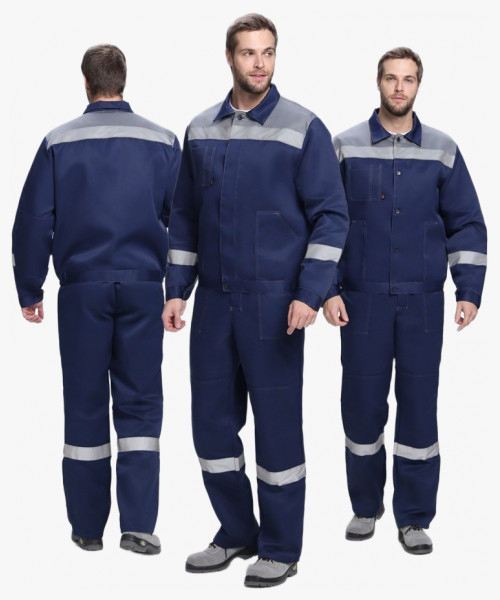 Костюм Лигор-2 СОП К. (тк.Смесовая,210) п/к, т.синий/серый