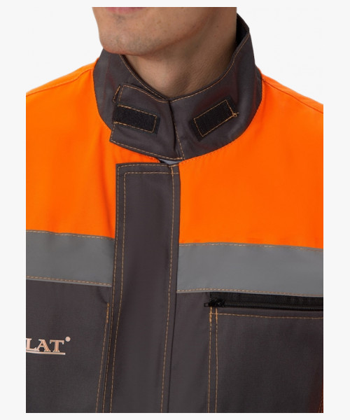 Костюм лесоруба Волат-Урбан СОП (тк.Нортон,262) п/к, серый/черный/оранжевый