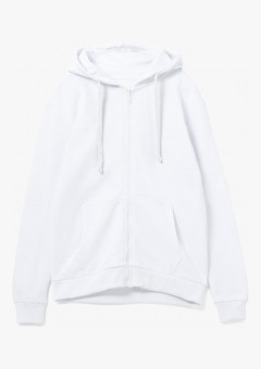 Толстовка на молнии с капюшоном Siverga Heavy 2.0, белый