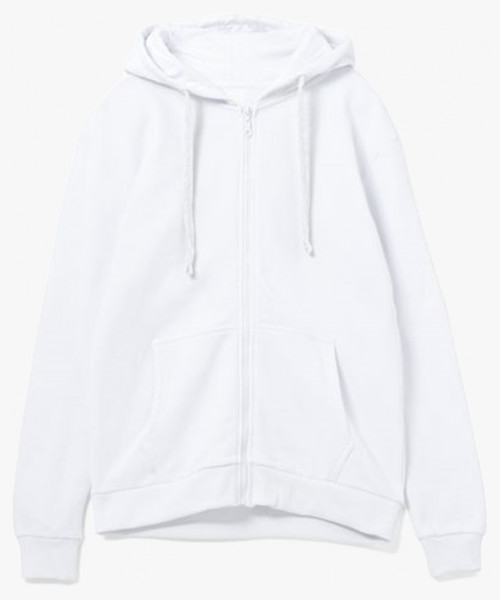 Толстовка на молнии с капюшоном Siverga Heavy 2.0, белый
