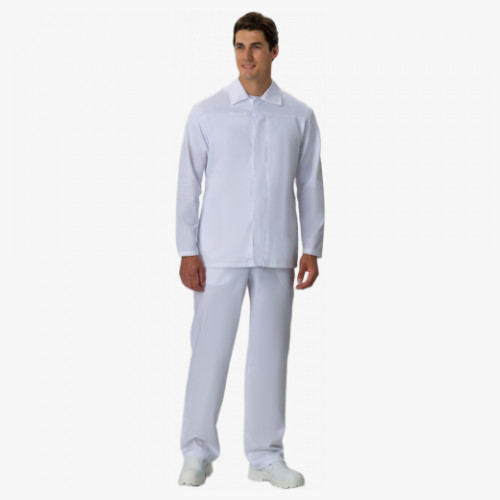 Брюки мужские ХАССП-Премиум (тк.Оптима,160), белый