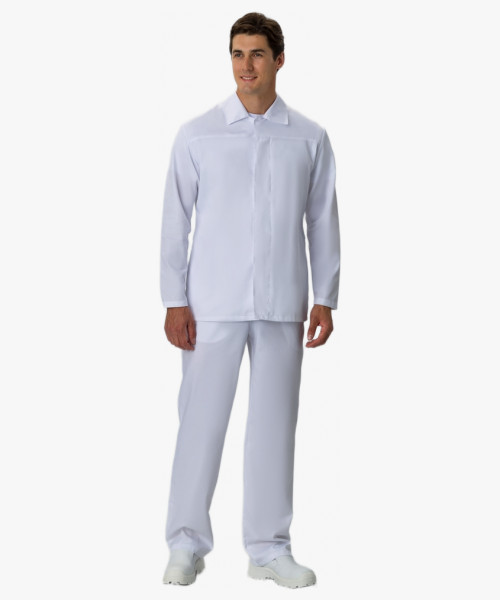 Брюки мужские ХАССП-Премиум (тк.Оптима,160), белый