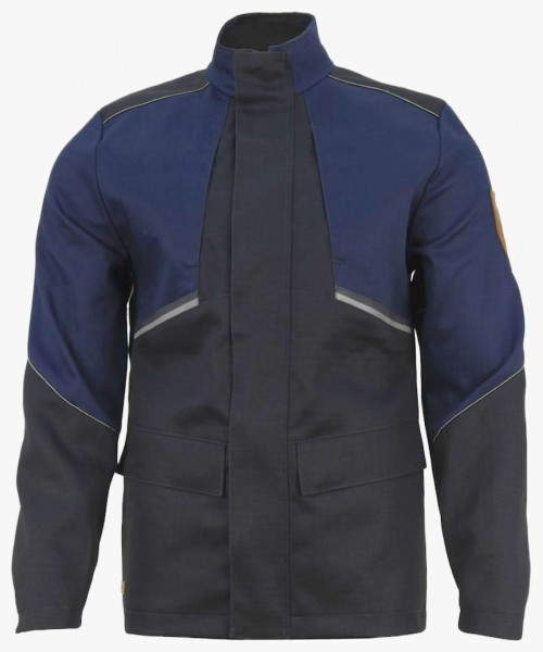 Куртка сварщика Brodeks FS28-01, цвет тёмно-синий, чёрный