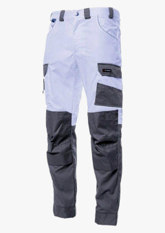 Брюки летние мужские Brodeks KS302, цвет белый, серый