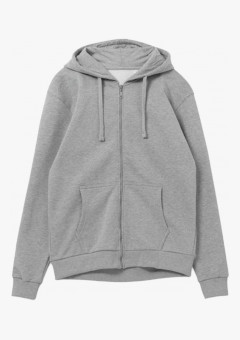 Толстовка на молнии с капюшоном Siverga 2.0, серый меланж