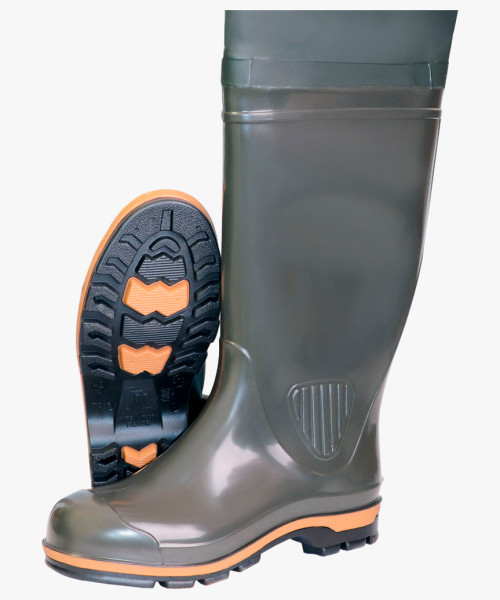 Сапоги рыбацкие NORDMAN 15S ПВХ КЩС МБС, оливковый, высота 90см (5-738-G02)