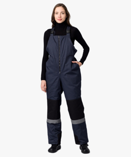 Костюм зимний женский Вектрон-2 СОП У. (тк.Смесовая,240) п/к, черный/красный/серый