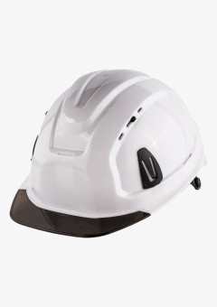 Каска защитная СОМЗ-80 Абсолют Престиж RAPID белая, серый козырёк, 783717
